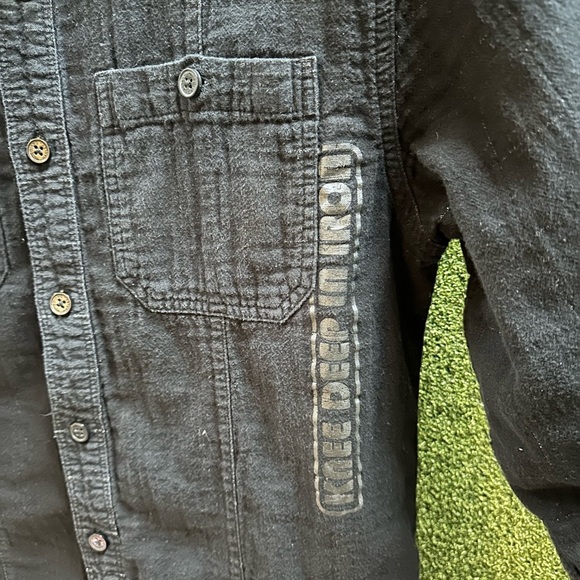 Vintage Harley Davidson Knee Deep In Iron Button-up Shirt - Picture 4 of 7